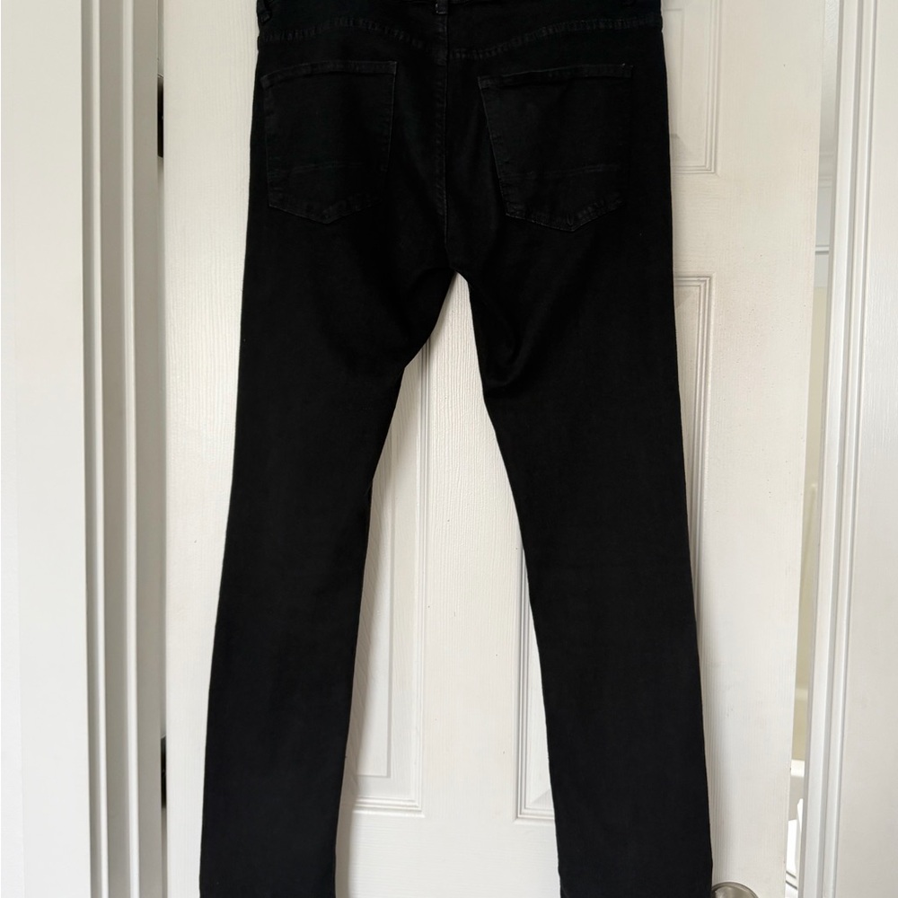 Truth Substance Stylish Black Skinny Jeans for Men 32/32 - Picture 11 of 16